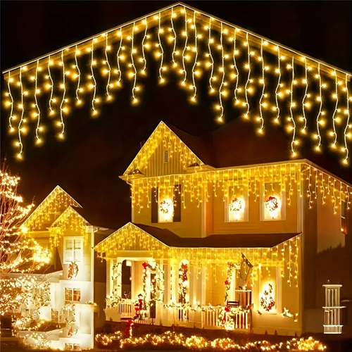 Svetelné reťaze na dom