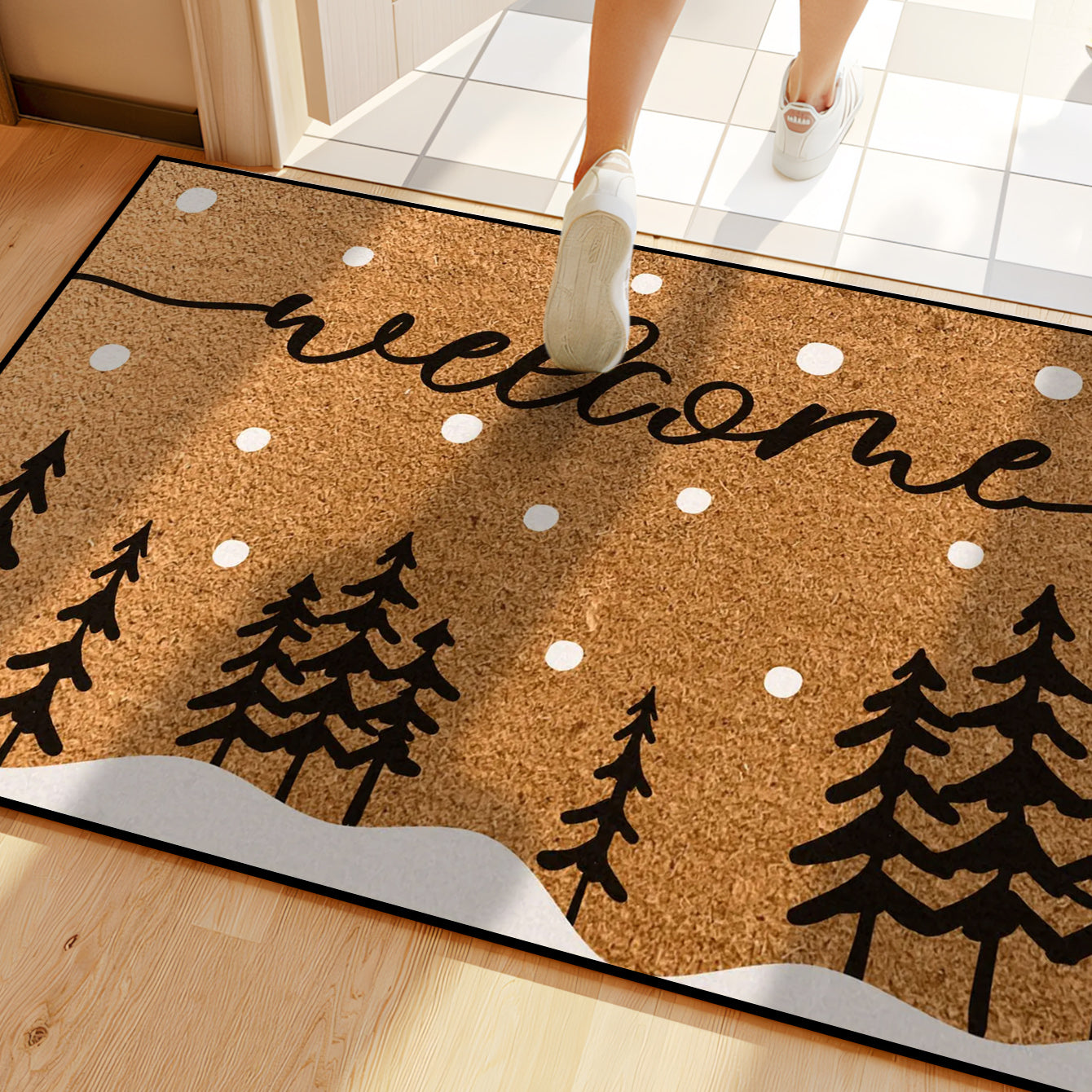 Vianočná rohožka – hnedá