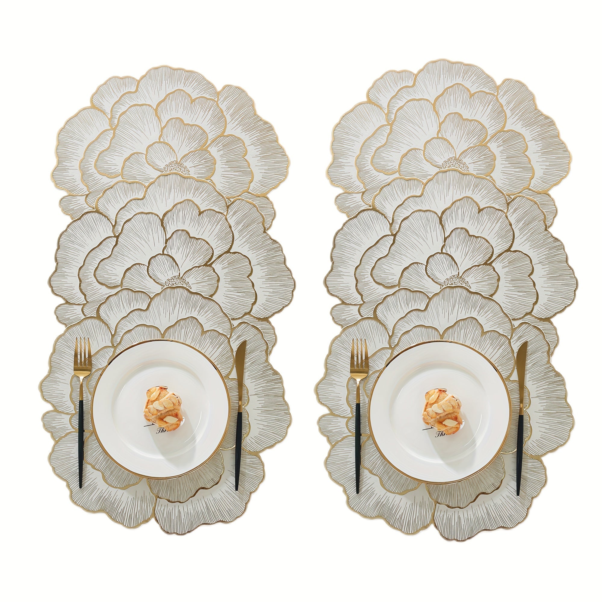 Podložky pod taniere – zlaté a strieborné