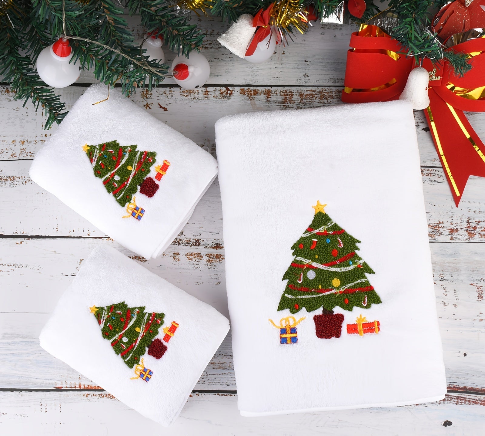 Vianočné uteráky – 3ks rôzne farby