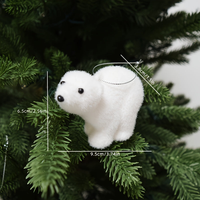 Vianočné ozdoby – biele medvede