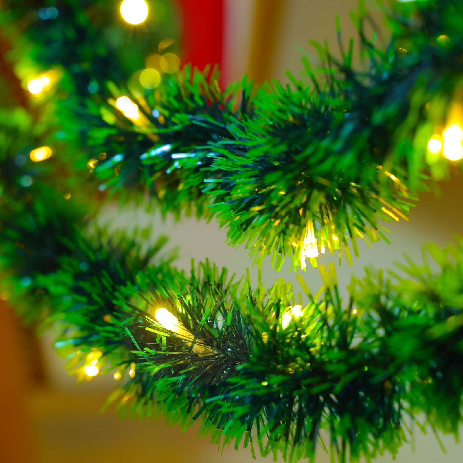 Vianočné svetielka – zelené metalické