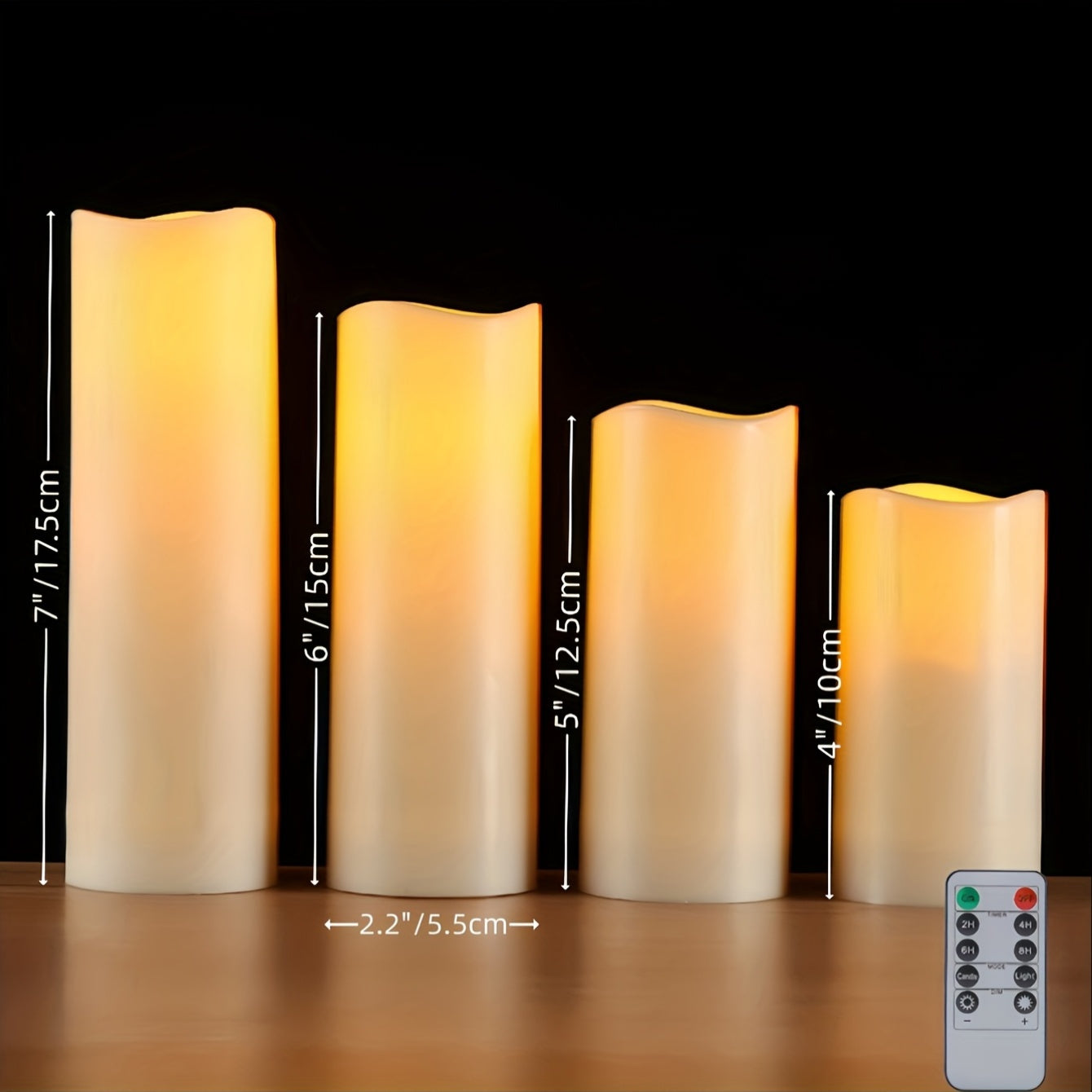 LED sviečky – s diaľkovým ovládaním