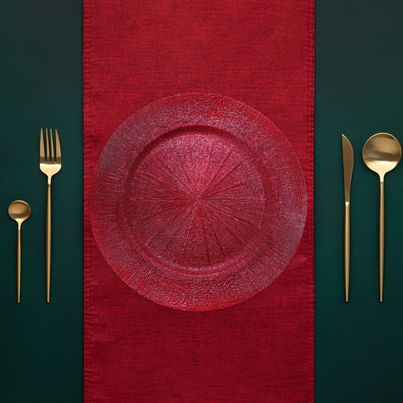 Servírovacie taniere – červené