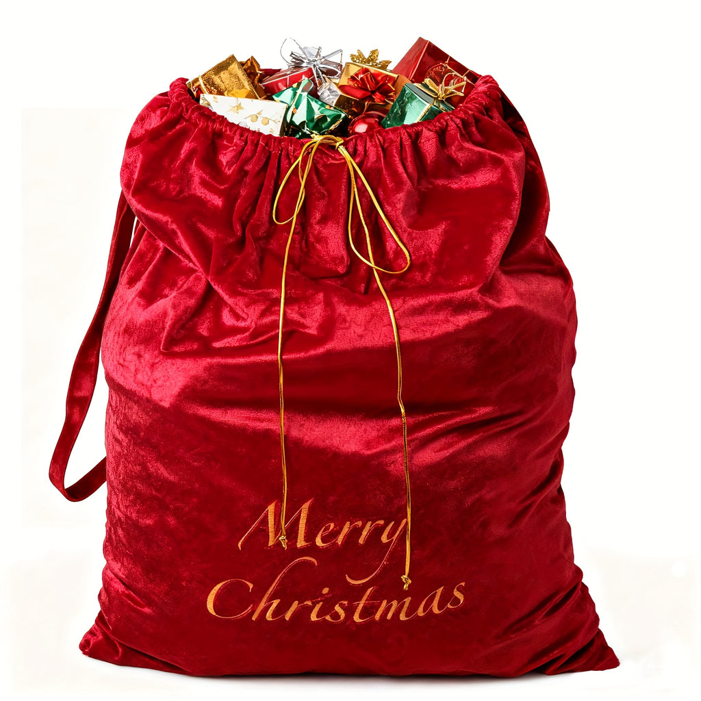 Vianočný darčekový vak – červený