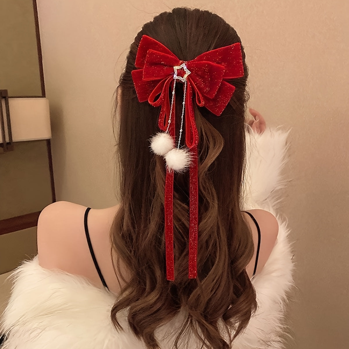 Sponka do vlasov – červená