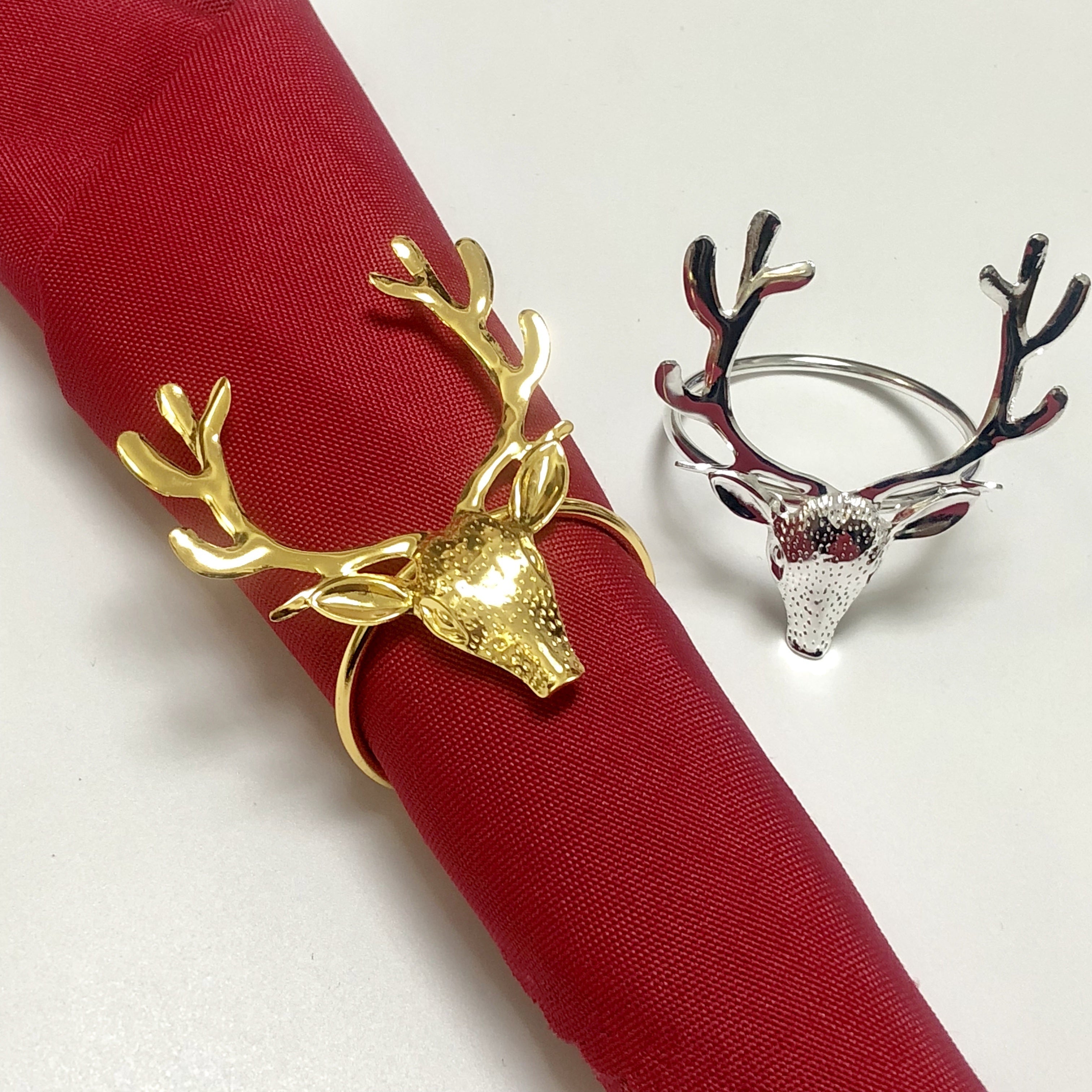 Súprava 12 vianočných sobích hláv