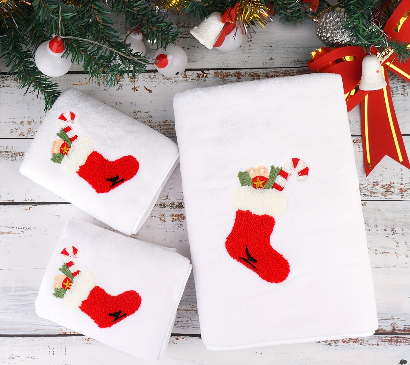 Vianočné uteráky – 3ks rôzne farby