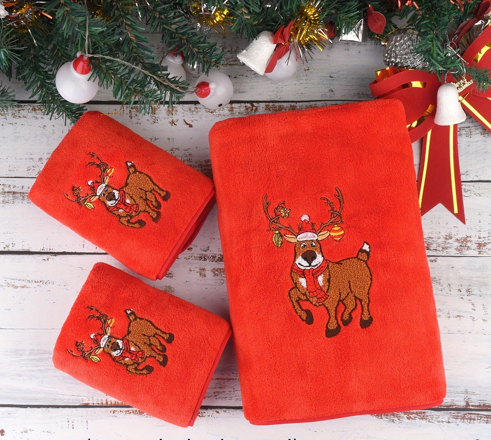 Vianočné uteráky – 3ks rôzne farby
