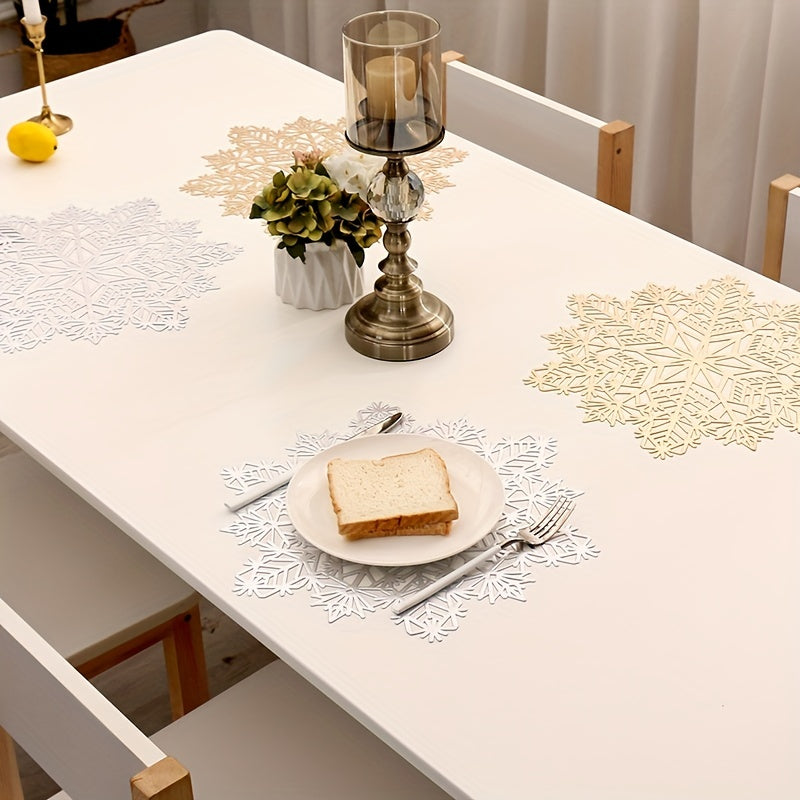 Podložky pod taniere – snehové vločky