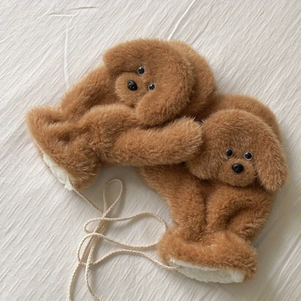 Rukavice pre psov – biele a hnedé