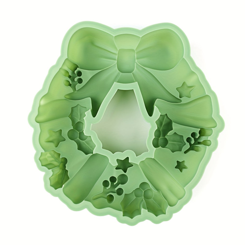 Silikónová forma na vianočný veniec – zelená