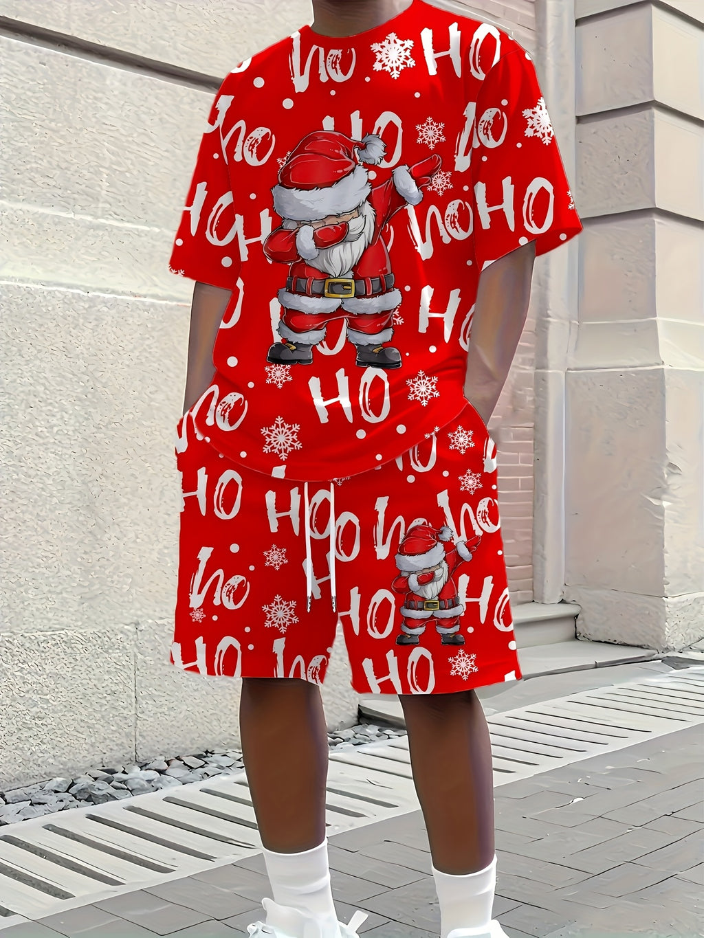 Pánsky vianočný set – tričko a šortky