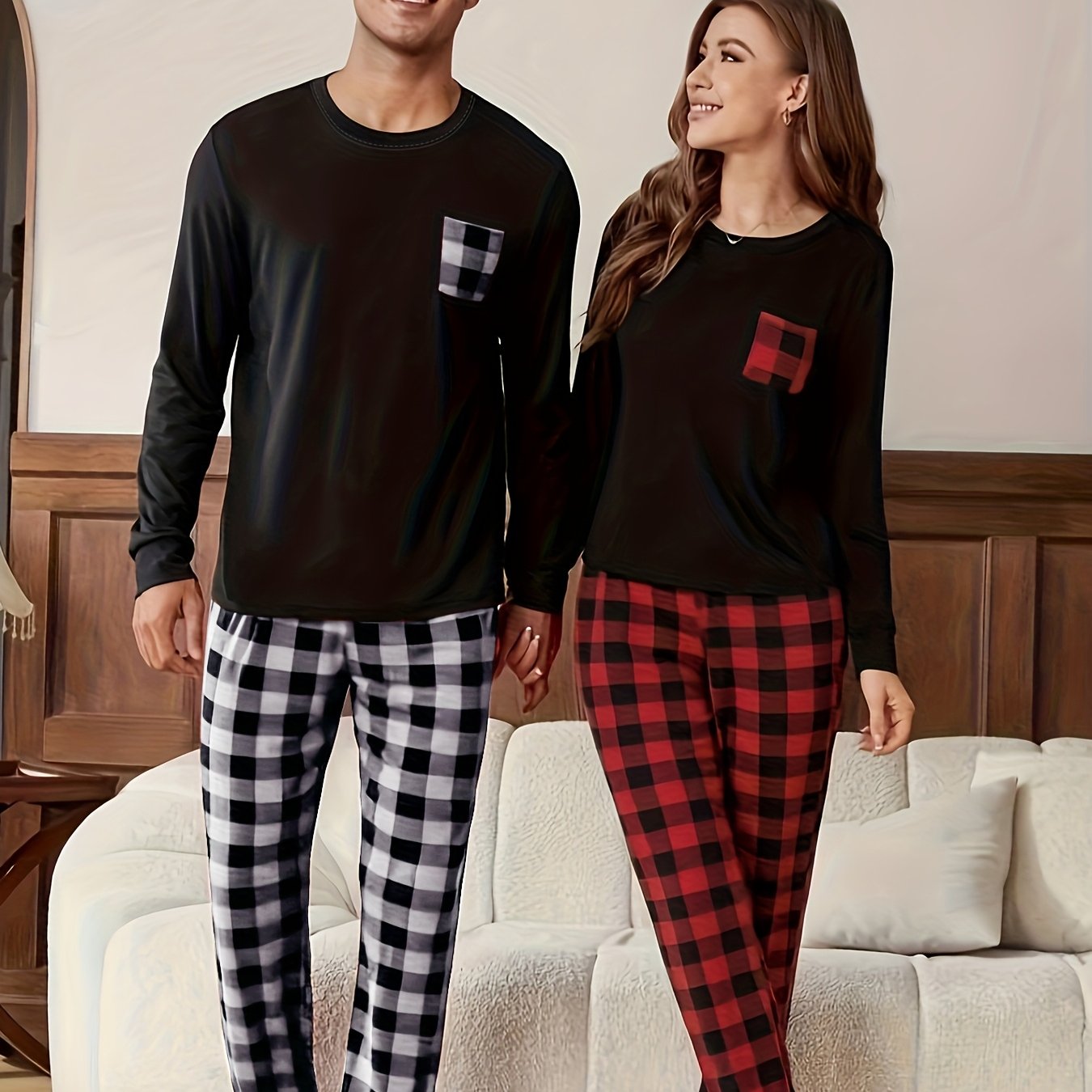 Pyžamo – kárované párové