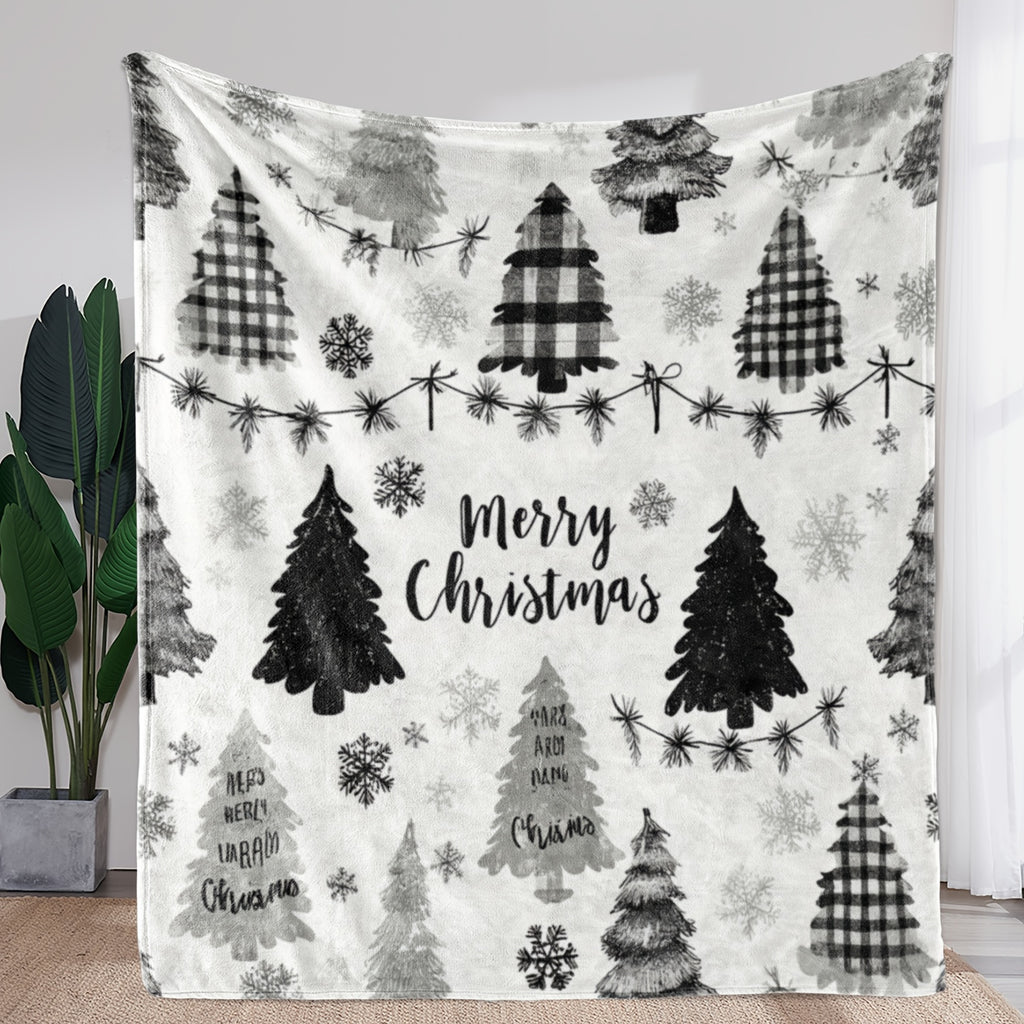 Deka – čierno biela károvaná