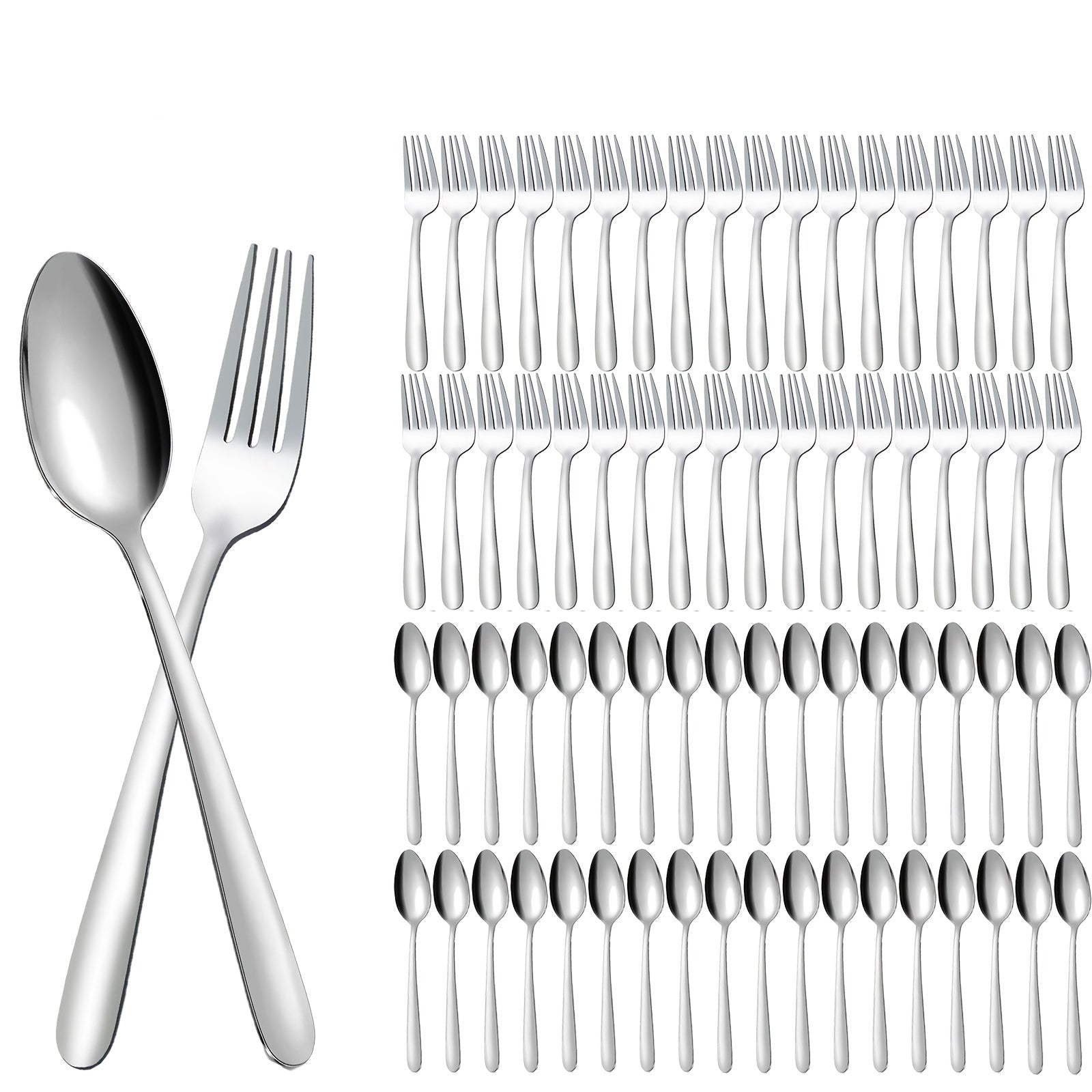 Príbory – 36 ks vidličiek a 36 ks lyžíc