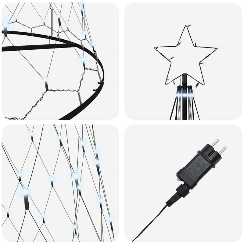 Vianočný stromček – studená biela