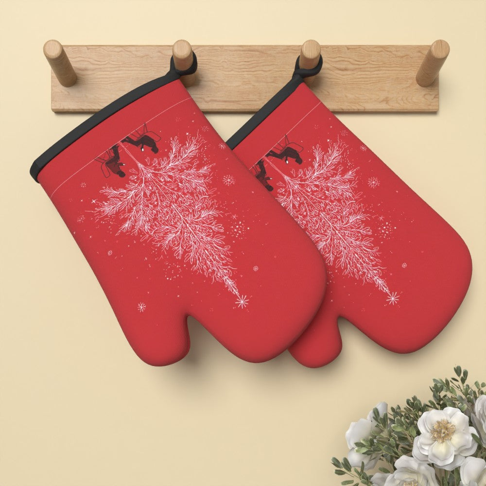 Rukavice do rúry – Vianočný stromček