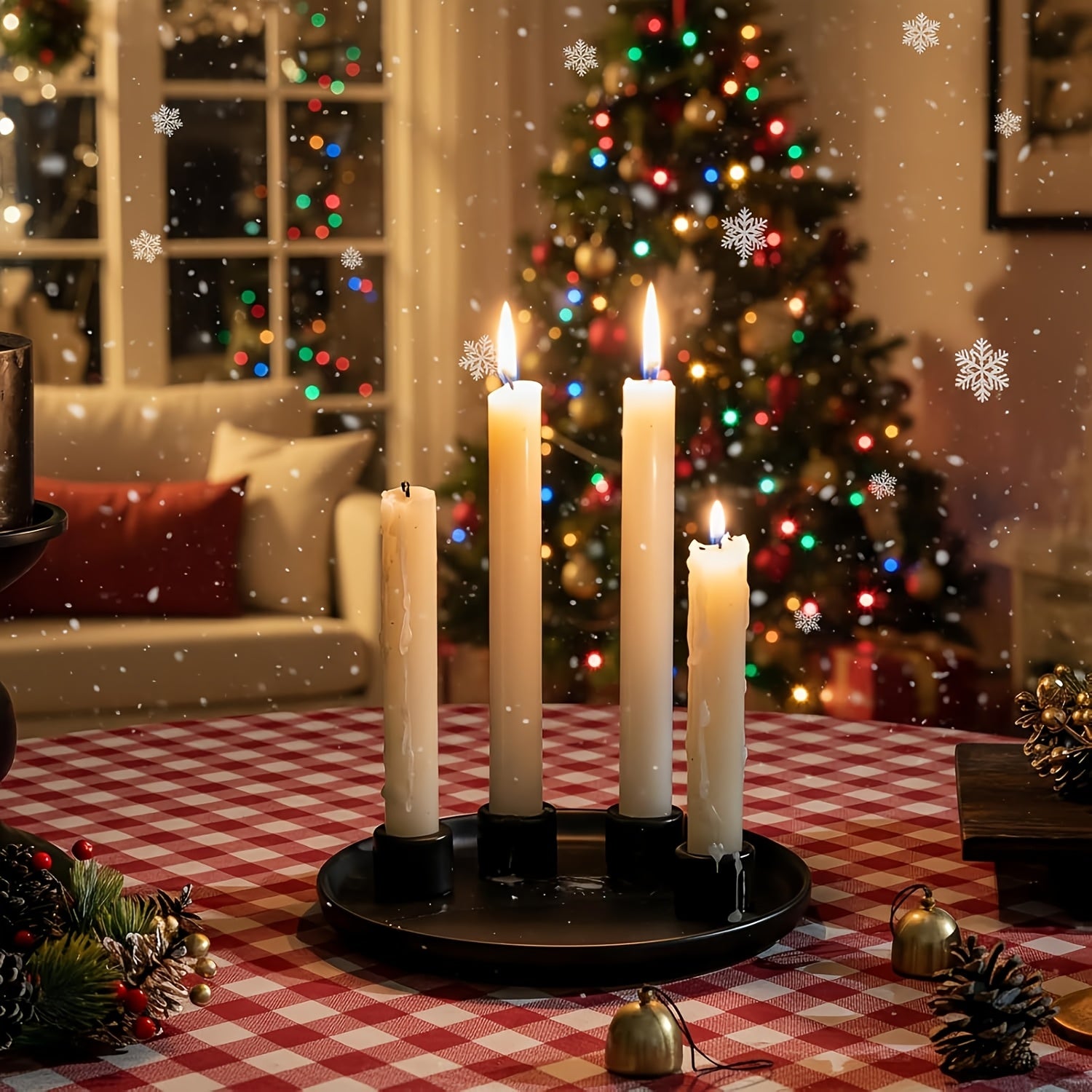 Svietnik na adventný veniec