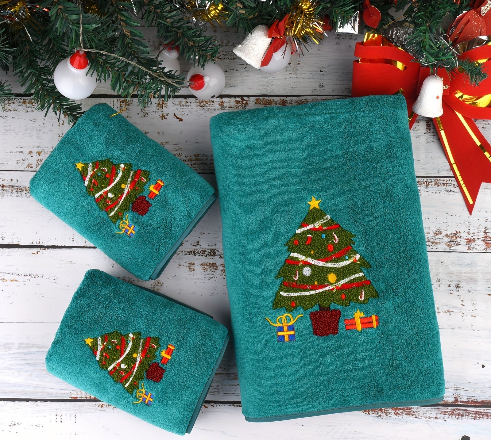 Vianočné uteráky – 3ks rôzne farby