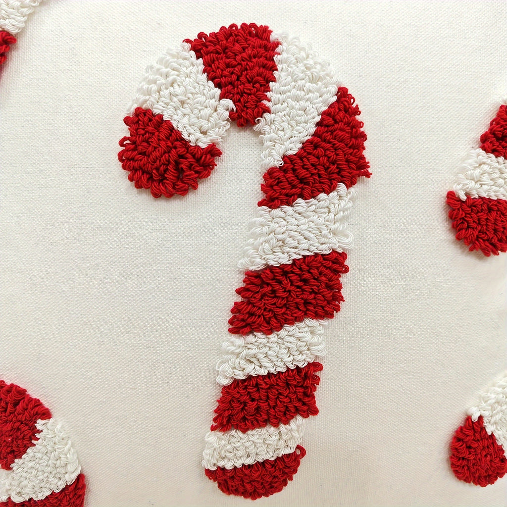 Obliečka na vankúš – červenobiela