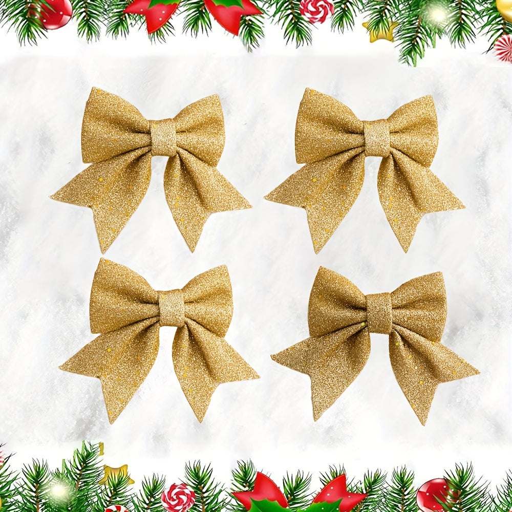 Vianočné dekorácie – 4ks mašle