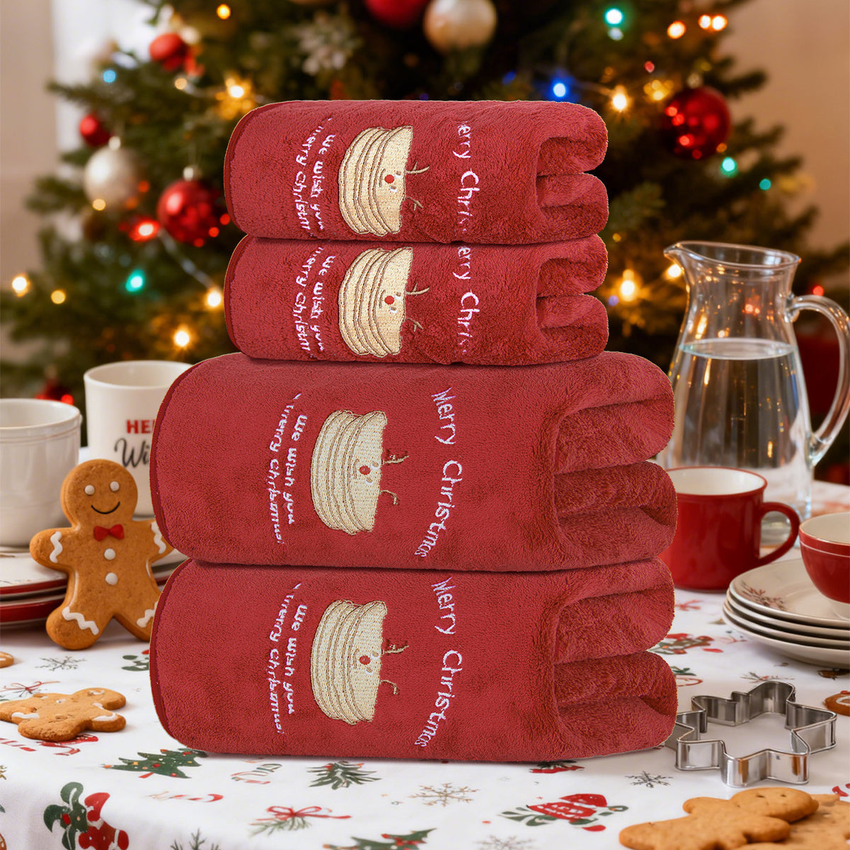 Vianočné uteráky – 4 kusy