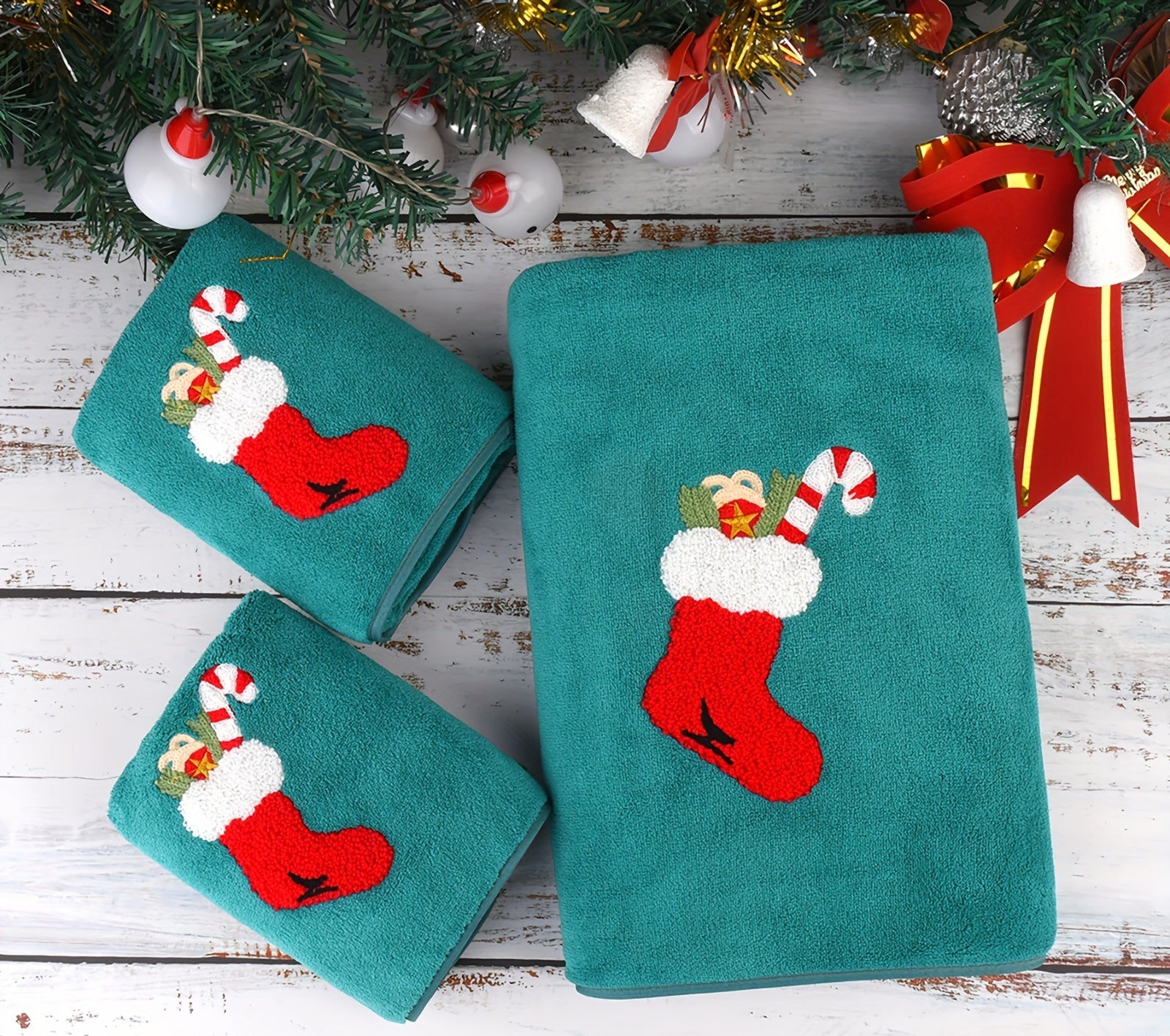 Vianočné uteráky – 3ks rôzne farby