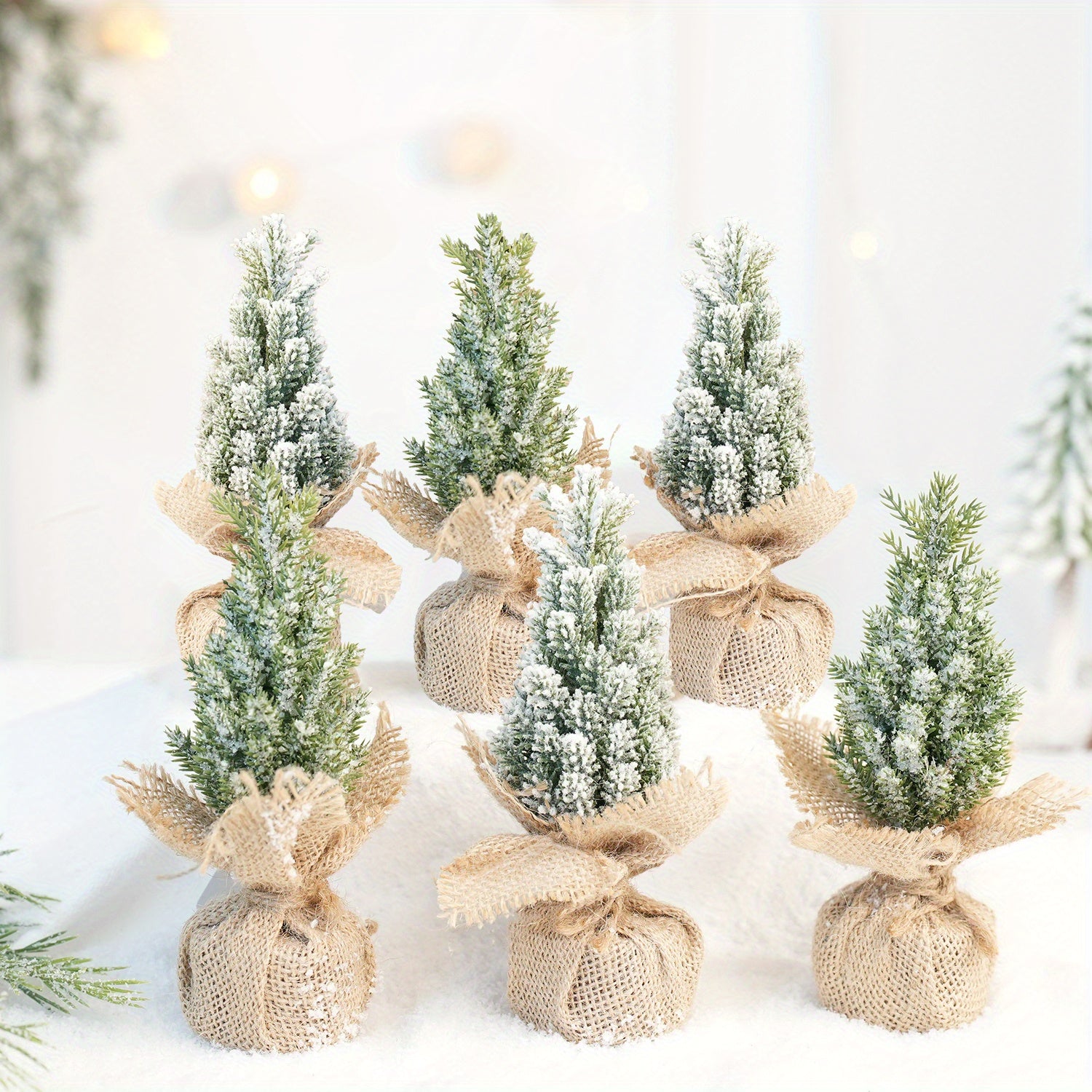 Umelé Vianočné Stromčeky – Mini 6ks