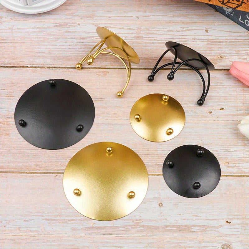 Vintage svietnik – čierny a zlatý