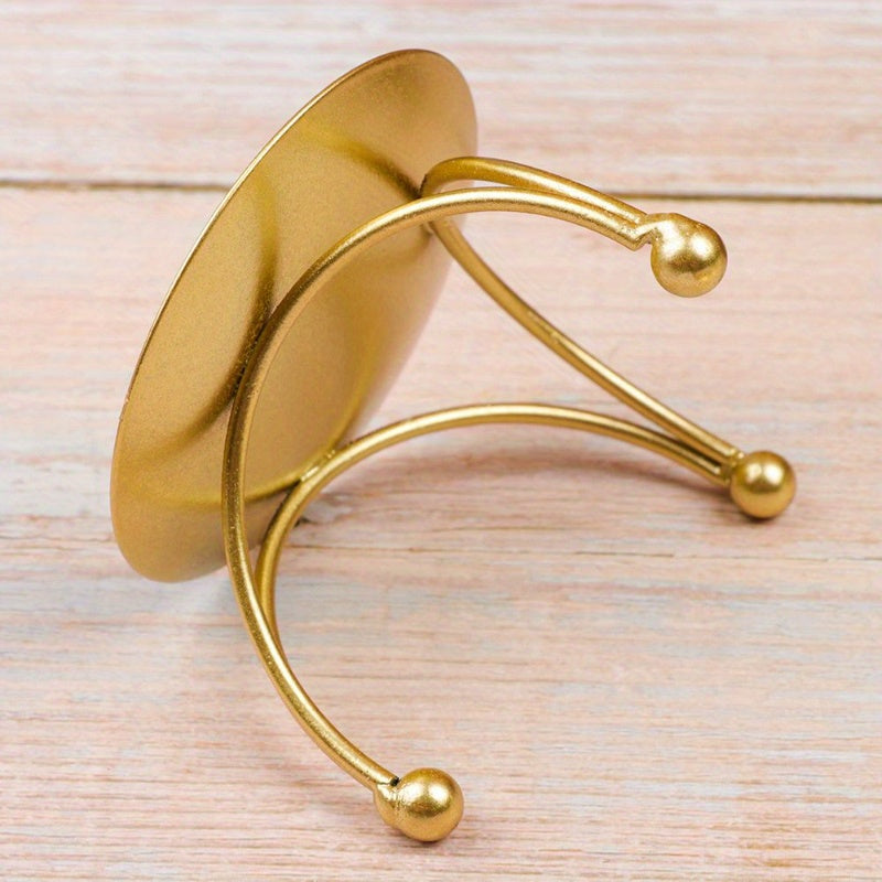 Vintage svietnik – čierny a zlatý