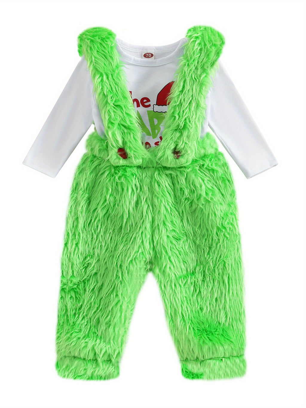 Vianočný overal pre bábätká – zelený