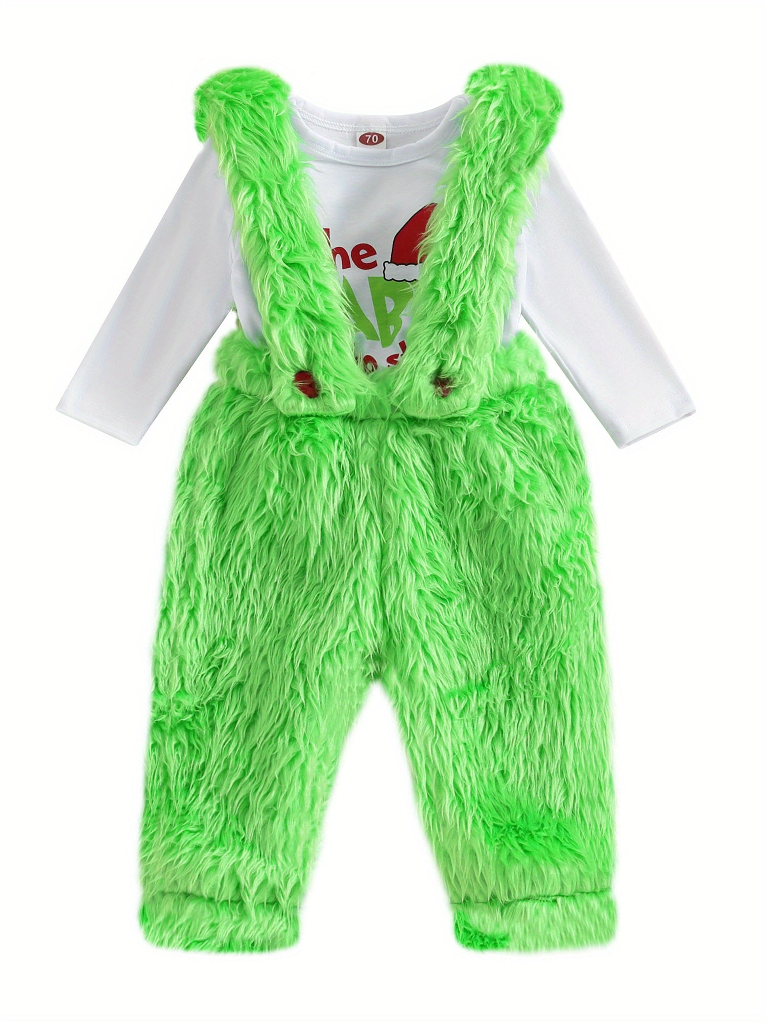 Vianočný overal pre bábätká – zelený