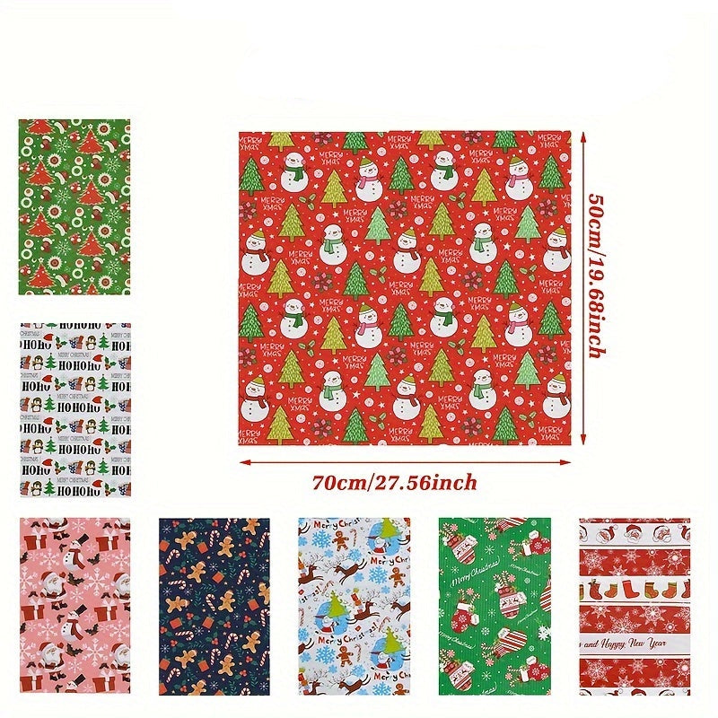 Vianočný baliaci papier – 8 ks