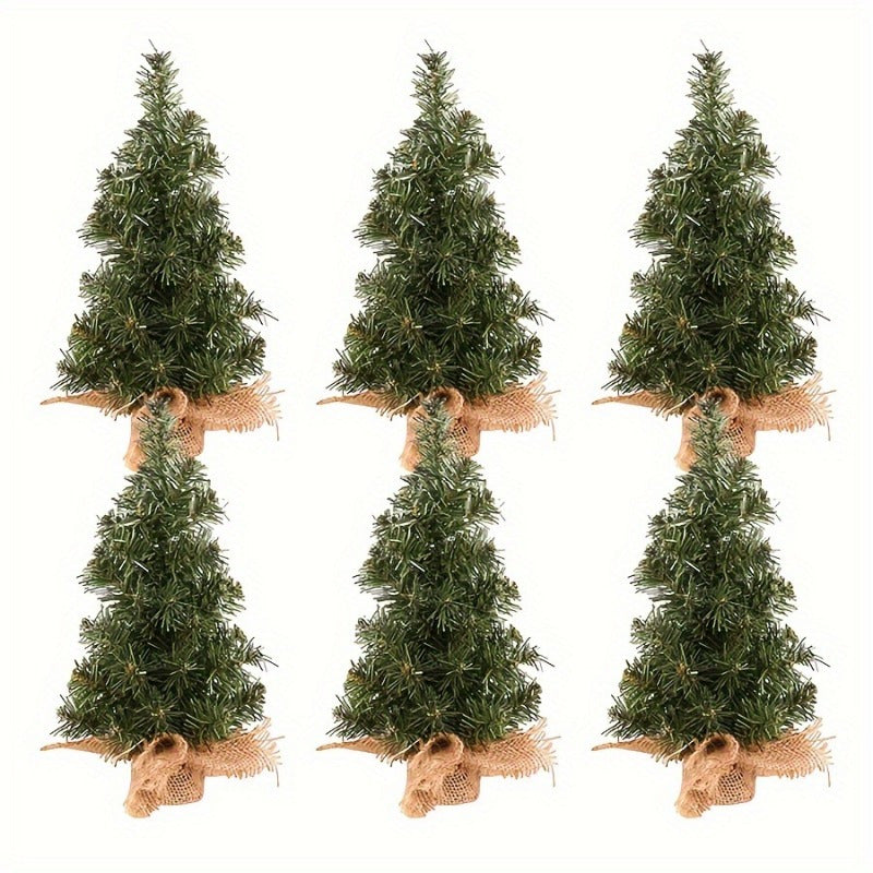 Mini Vianočné Stromčeky – 6 ks