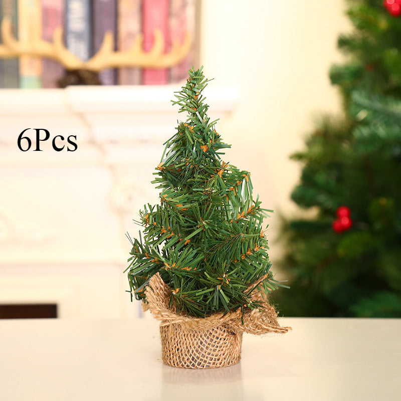 Mini Vianočné Stromčeky – 6 ks