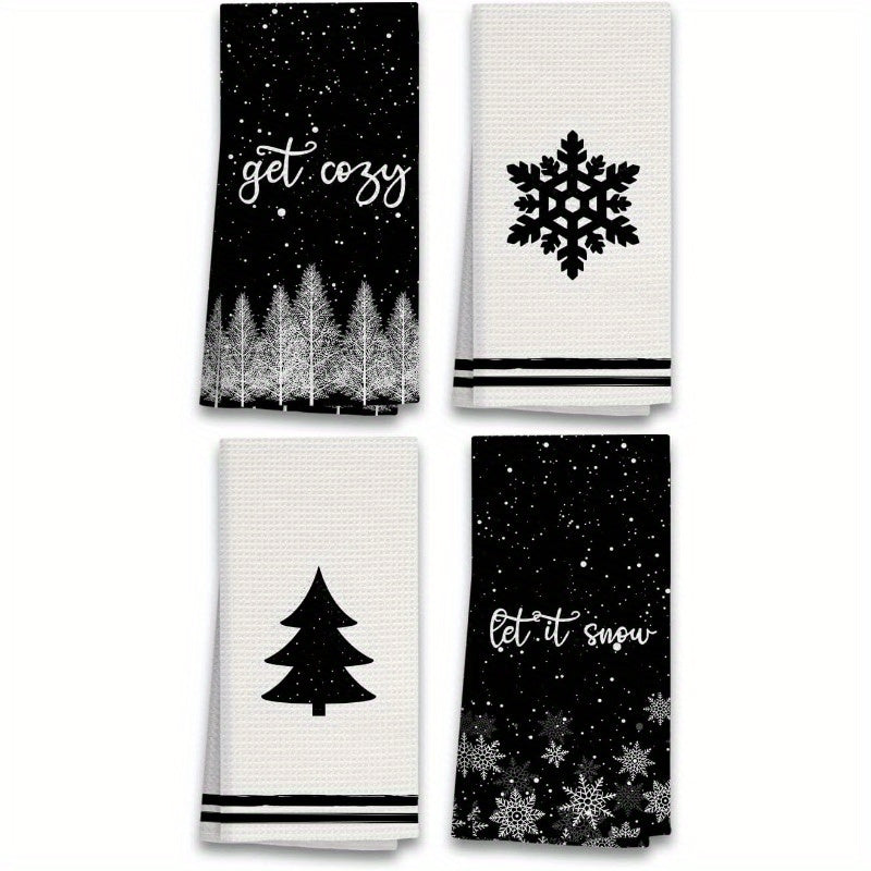 Utierky do kuchyne – čierne a biele