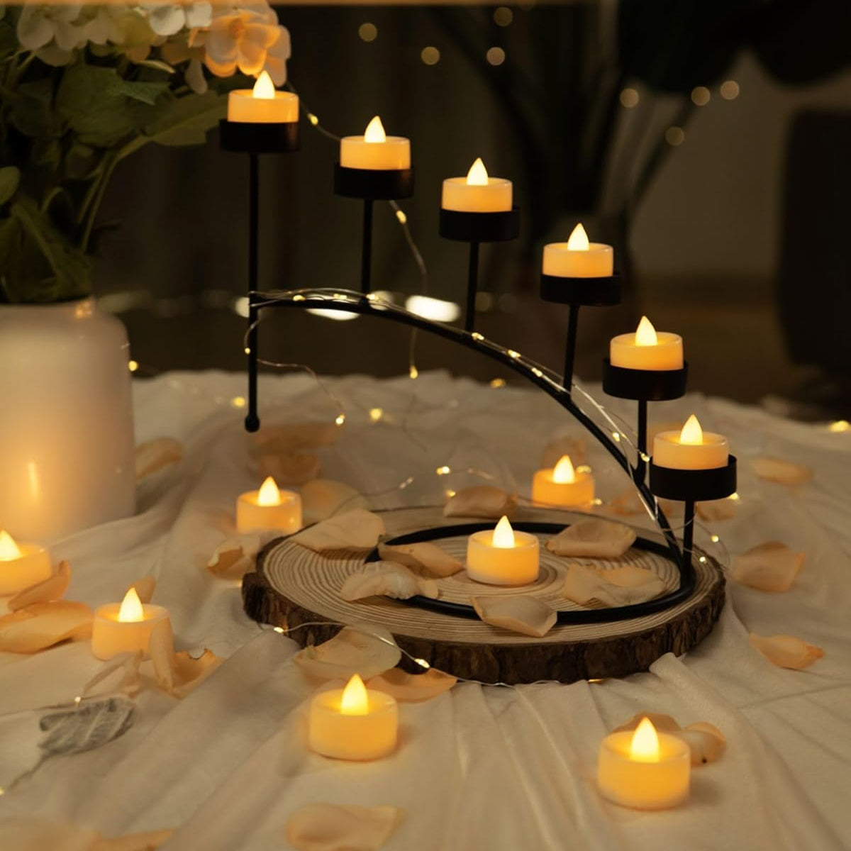 LED Čajové sviečky – teplá žltá