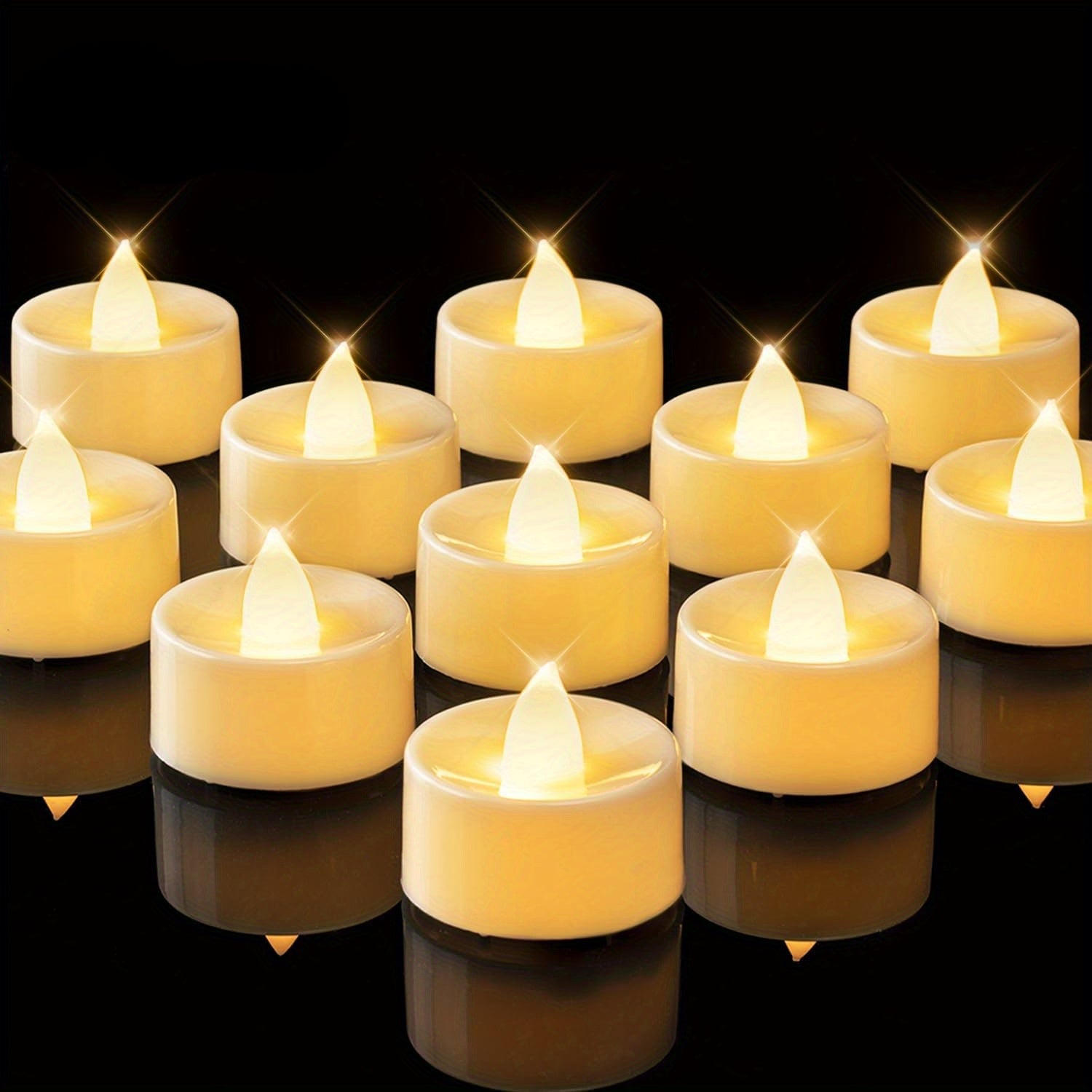 LED Čajové sviečky – teplá žltá