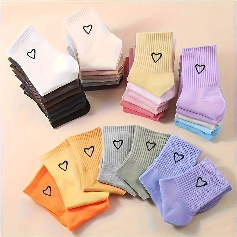 Ponožky na Valentína – srdiečkové