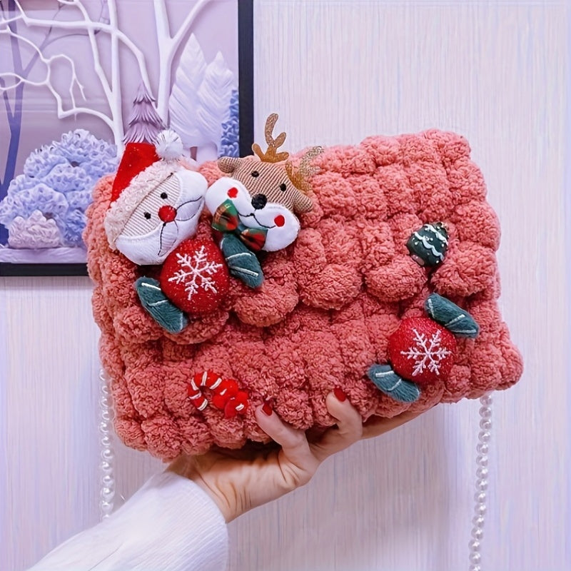 Vianočná kabelka – plyšová