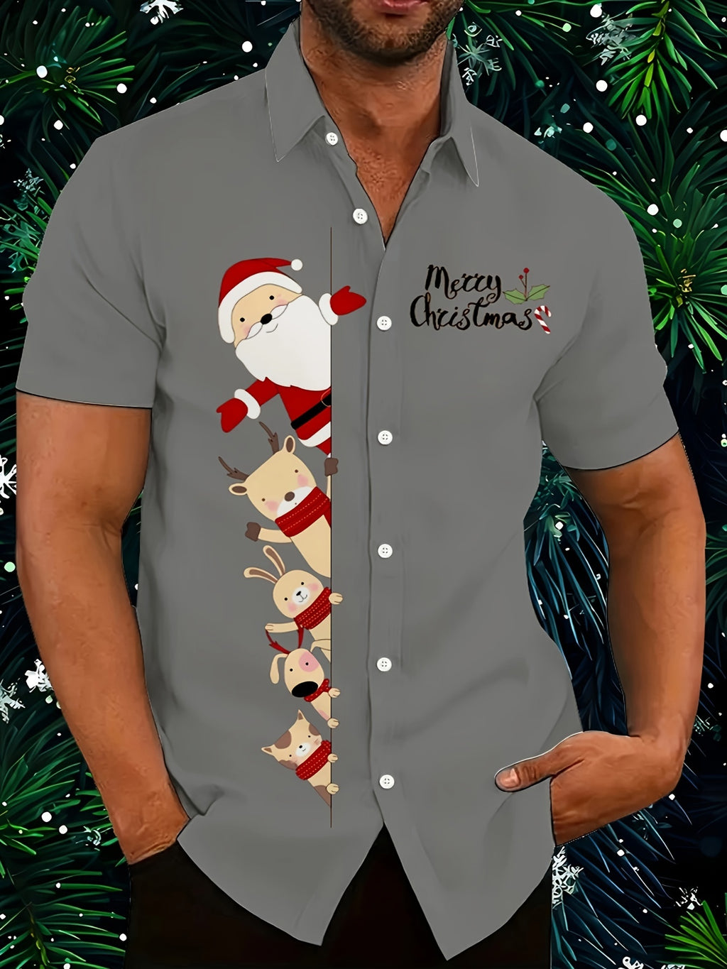 Pánska vianočná košeľa – voľná