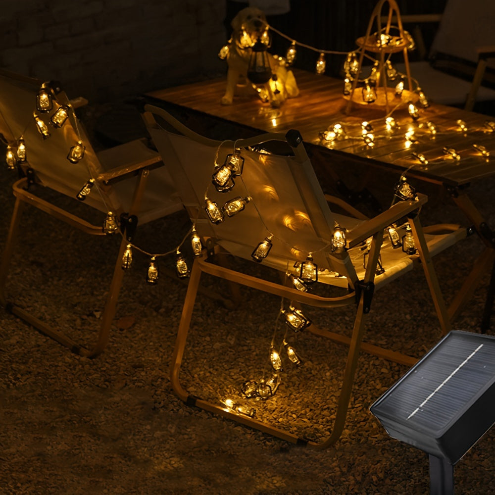 Solárne reťazové svetlá – teplá biela