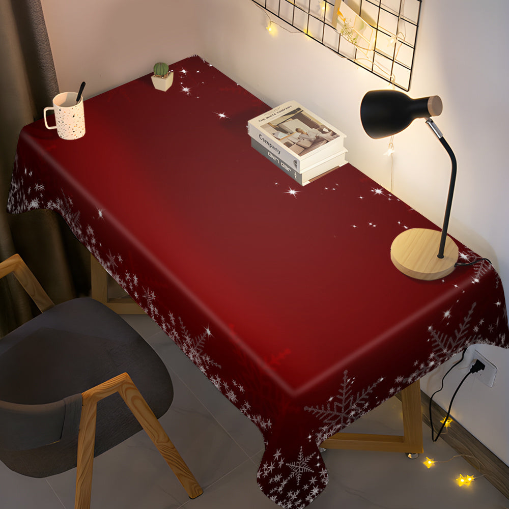 Obrus – červený snehuliak