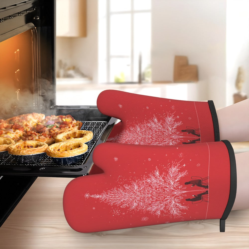 Rukavice do rúry – Vianočný stromček