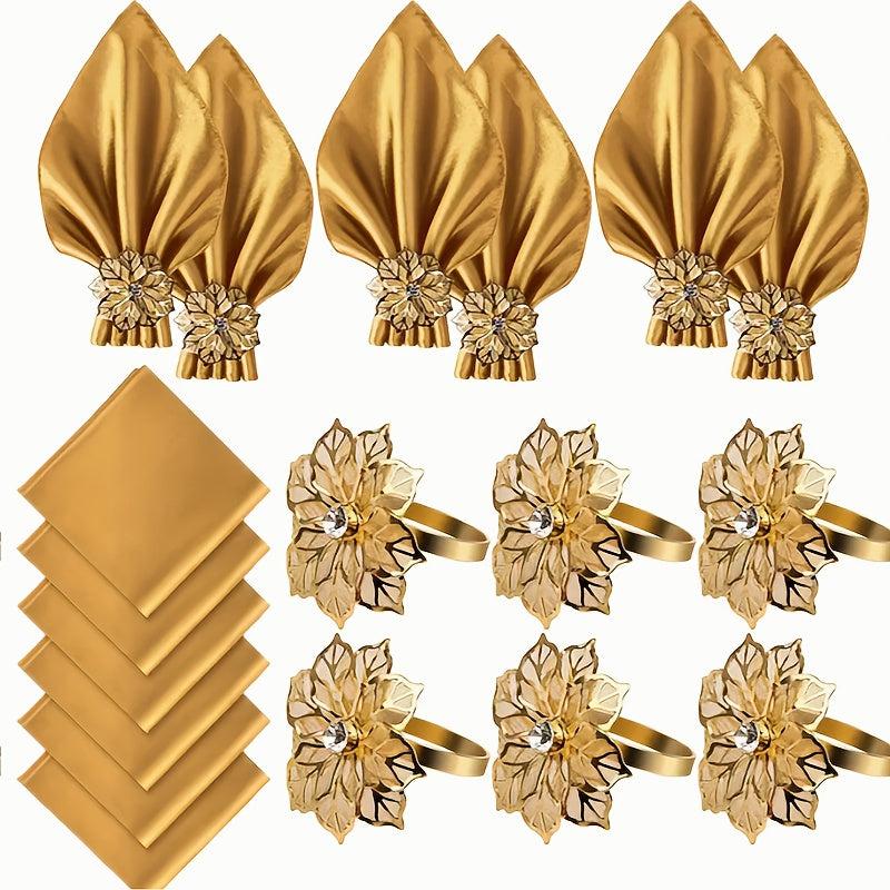 Vianočné saténové obrúsky – rôzne farby