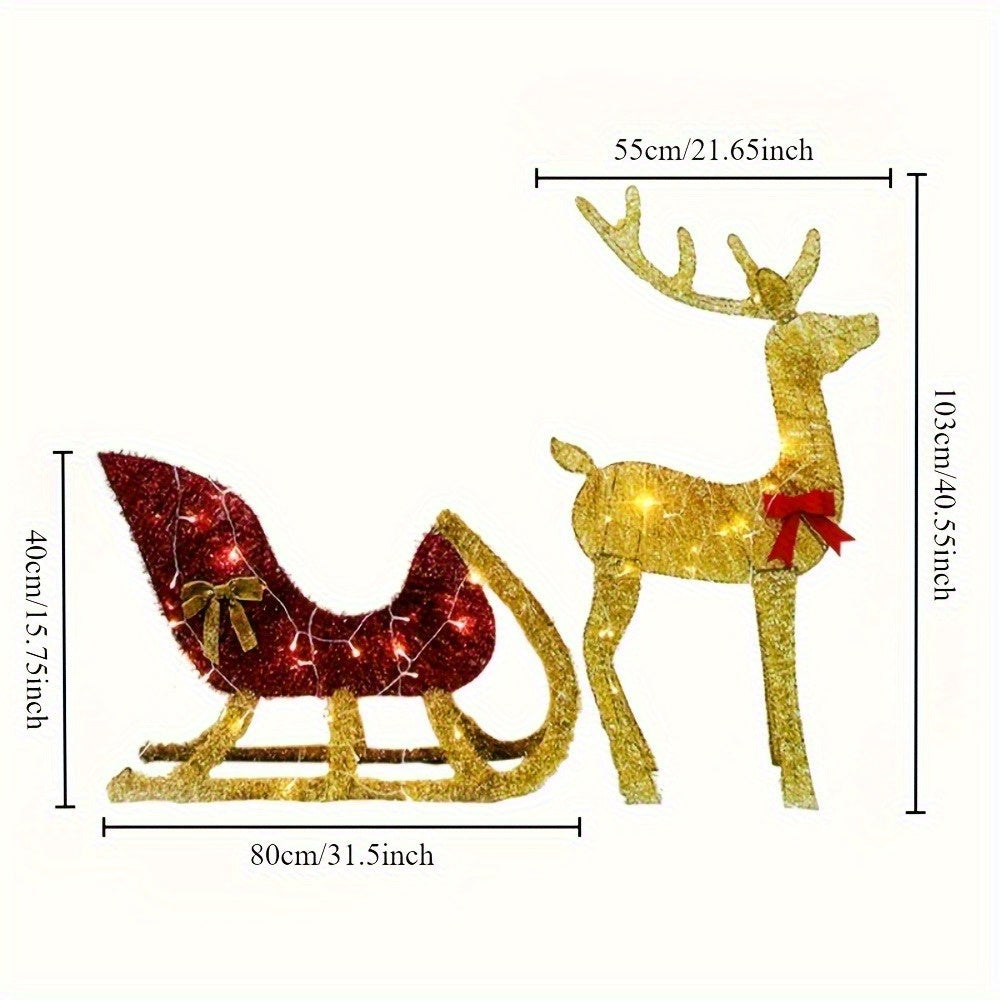 Vianočný sob – osvetlený