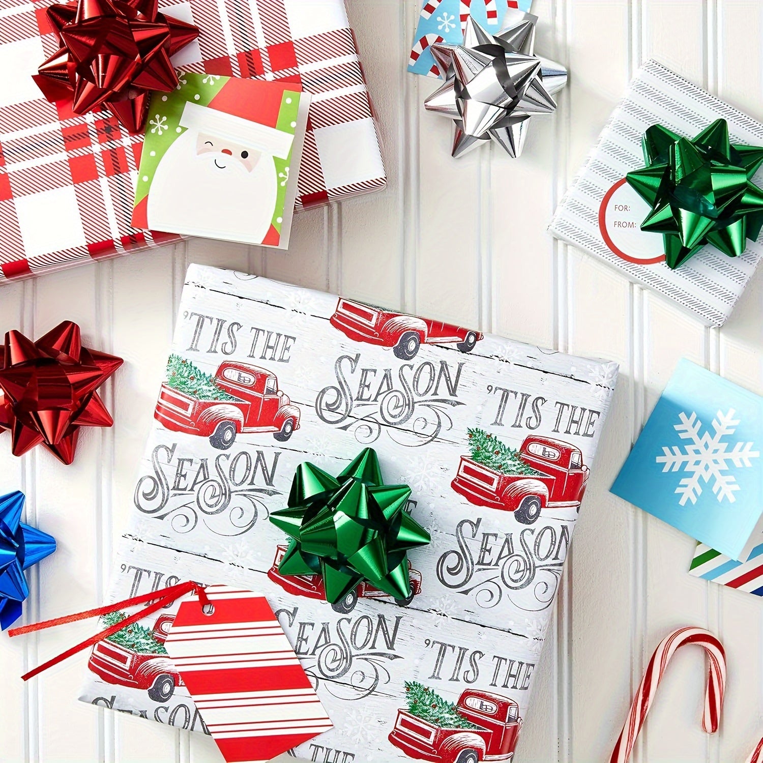 Vianočné mašle – 50 ks