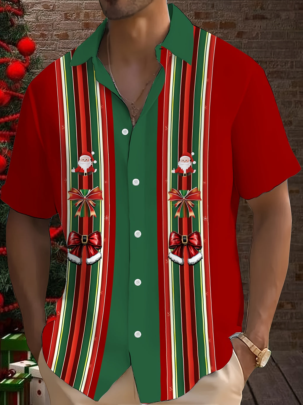 Pánska vianočná košeľa – voľná