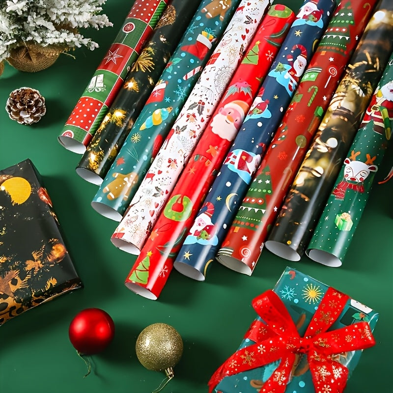 Vianočný baliaci papier – 12 ks